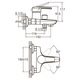 Смеситель HM Ø40 для ванны литой AQUATICA HM-1C131C (9736200)