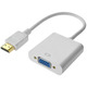 Переходник HDMI M -> VGA F (с аудио интерфейсом) дополнительное питание micro USB белый RTL