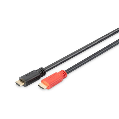 Кабель HDMI (M/M) DIGITUS, 15м, 4K, High speed, активный, черный