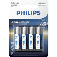 Батарейка Philips Ultra Alkaline щелочная AA блистер, 4 шт