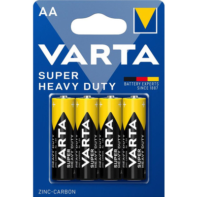 Батарейка VARTA Super Heavy Duty  вугільно-цинкова AA BLI 4 блістер, 4 шт.