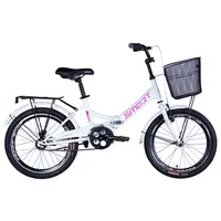Велосипед ST 20" Formula SMART Vbr рама- с багажником задн St с корзиной Pl с крылом St 2024 (білий)