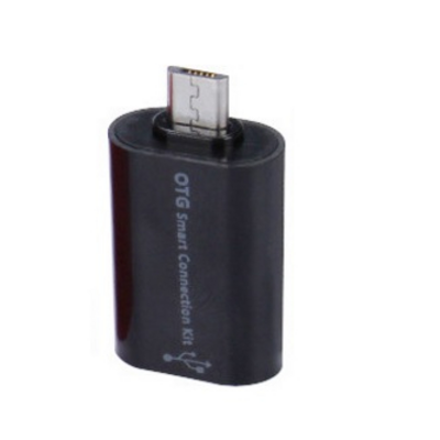 Перехідник OTG micro USB 2.0 M - AF, чорний, RTL