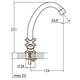 Смеситель QN 1/2" для кухни эконом на шпильке AQUATICA QN-2B158C (9786100)