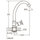 Смеситель QN 1/2" монокран на гайке AQUATICA QN-1G158C (9786600)