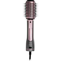 Фен-щетка Ardesto Brush Pink Touch, 1200Вт, 2 темп. режимы, LED-дисплей, функция ионизации, 4 насадки, серый+розовый