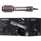 Фен-щетка Ardesto Brush Pink Touch, 1200Вт, 2 темп. режимы, LED-дисплей, функция ионизации, 4 насадки, серый+розовый