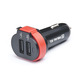 Автомобильное зарядное устройство REAL-EL CA-35 (3USBx3.4A) Black/Orange + кабель microUSB