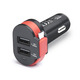 Автомобильное зарядное устройство REAL-EL CA-35 (3USBx3.4A) Black/Orange + кабель microUSB