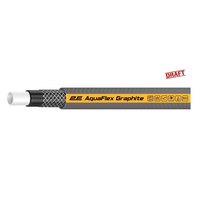 Шланг садовый 2Е AquaFlex Graphite 1/2" 15м 4 слоя 20бар -10+50°C