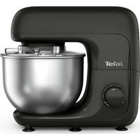 Кухонна машина Tefal Bake Essential 800Вт, чаша-метал, корпус-метал/пластик, насадок-4, чорний