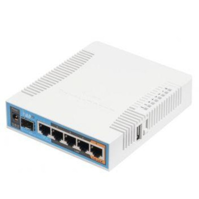 MikroTik hAP ac (RB962UiGS-5HacT2HnT) Двухдиапазонная Wi-Fi точка доступа с 5-портами Ethernet для домашнего