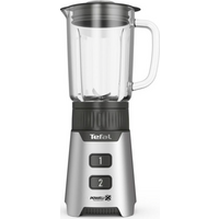 Блендер Tefal стаціонарний Minimix Glass 400Вт, чаша-700мл, ємність для смузі to go, скло, сірий