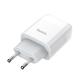 Зарядное устройство Hoco C72A Glorious (1USB, 2.1А) White (6931474712998) + кабель Lightning