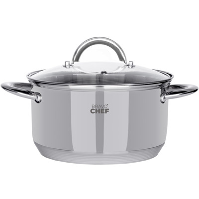 Каструля BRAVO CHEF 16 см (1.9 л) з кришкою (BC-2001-16/A)