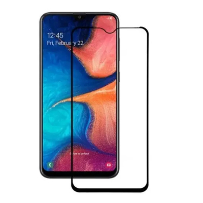 Защитное стекло для Samsung Galaxy A02 SM-A025/A12 SM-A125/A20 SM-207/M02 SM-A025/M12 SM-M125 Black, 0.3 мм, 4D ARC (Z17606) без упаковки