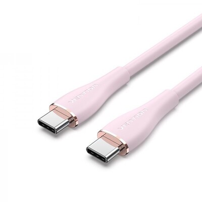 Кабель Vention Type-C USB - USB Type-C (M/M), 1 м, Pink (TAWPF)