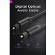 Кабель оптоволоконний Vention Optical Toslink, 1 m, Black (BAEBF)