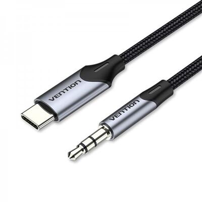 Кабель Vention 3.5мм - USB Type-C (M/M), 1м, Black (BGKHF)