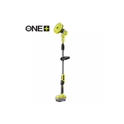 Щітка телескопічна Ryobi R18TPS-0, акумуляторна ONE+ 18В, щітка 15см, 210об/хв,  довжина ручки 1-1.4м, IPX7, 2.1кг (без АКБ та ЗП)