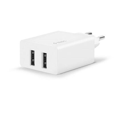 Сетевое зарядное устройство Ttec SmartCharger DUO 2хUSB 2.4А/12Вт White (2SCS21B)