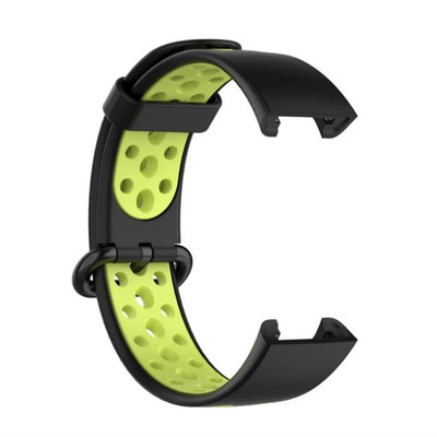 Ремешок BeCover Vents Style для Xiaomi Redmi Smart Band 2 Black-Green (709423)