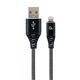 Кабель Cablexpert USB - Lightning (M/M), премиум, 2 м, черный (CC-USB2B-AMLM-2M-BW)