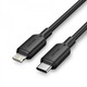 Кабель Vention USB Type-C - Lightning (M/M), 1 м, Black (LAKBF)