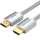 Кабель HDMI M - M, 3.0 м, V2.0, 4K 60Гц, обплетення, Silver Metal Type Vention