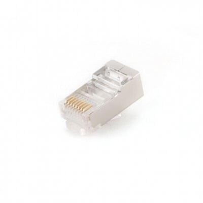 Конектор RJ 45 Cablexpert (PLUG5SP/50) екранований, з золоченими контактами (50 шт/уп)