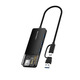 Концентратор Cabletime USB Type C - 4 Port USB 3.0, 0.15 m (CB03B)