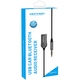 автомобільний аудіоприймач AUX TRS 3.5мм USB Bluetooth 5.0 Coiled Cable 1.5M Gray Zinc Alloy