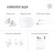 Bluetooth-гарнiтура Piko TWS-HalfMoon White (1283126583391)