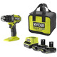 Шурупокрут-дриль акумуляторний Ryobi ONE+HP RDD18X-220S 18В 2х2А·ч (5133005284)