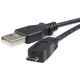 Кабель USB AM-micro BM, 0.8 м, чорний