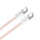 Кабель ColorWay USB Type-C + USB Type-C (M/M), 3.0 А, 1 м, Pink (CW-CBPDCC061-P)