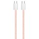 Кабель ColorWay USB Type-C + USB Type-C (M/M), 3.0 А, 1 м, Pink (CW-CBPDCC061-P)