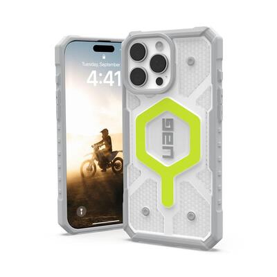 Чохол UAG для iPhone 16 Pro Max, Pathfinder Clear Magsafe, Active Neon