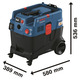 Пилосос професійний Bosch GAS 400 A, 1200Вт, 240мБар, контейнер 40л, 14кг