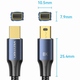 Кабель DisplayPort mini M - mini M 2.0м, V1.4, 8K 60Гц 32.4Gbps Blue Aluminum Alloy, Vention