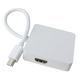 Перехідник mini DisplayPort M --> HDMI/DisplayPort/DVI (24+5), FHD 1080p, кабель 0.2 м