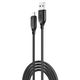 КабельXO NB235 Zebra Series Braided USB-A to Micro - 1m (Чорний)