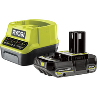 Набір акумулятора та зарядного пристрою Ryobi ONE+ RC18120-120C 18В 1х2Аг ЗП 2А (5133005090)