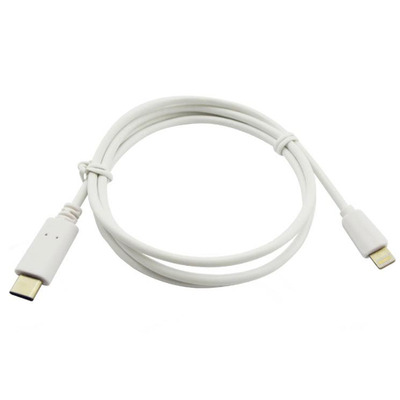 Кабель USB3.1 Type-C M-Lightning білий 1м.