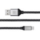 Кабель REAL-EL Premium Leather USB - USB Type-C (M/M), 1 м, Black (EL123500049)