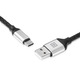 Кабель REAL-EL Premium Leather USB - USB Type-C (M/M), 1 м, Black (EL123500049)