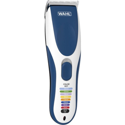 Набор для стрижки WAHL Color Pro Cordless, сеть+акум., расческа,ножницы, сталь, синий