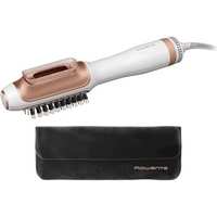 Фен-щітка Rowenta Reverso Dry&Brush 2в1, 1200Вт, 3 режими, іоніз-я, хол. обдув, насадок-2, кераміка, біло-золотистий