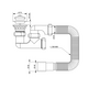 Сифон для душового піддону з гнучким відведенням Ø40/50мм TAU (9844620)