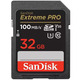 SanDisk Карта памяти SD 32GB C10 UHS-I U3 R100/W90MB/s Extreme Pro V30